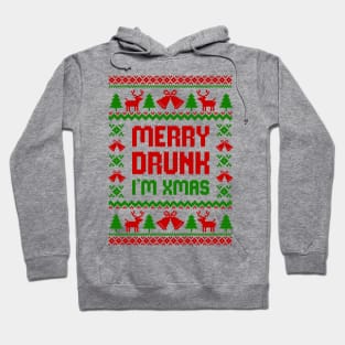 Merry Drunk I Am Christmas Xmas Humor Hoodie